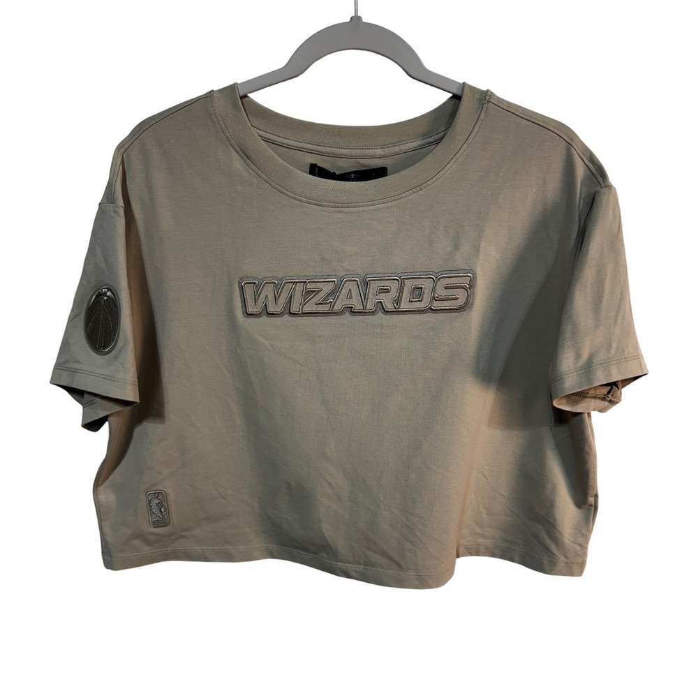Pro Standard Washington Wizards NBA Cropped Tee Med Taupe T-Shirt Basketball